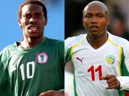 El hadji Diouf et Jay Jay Okocha